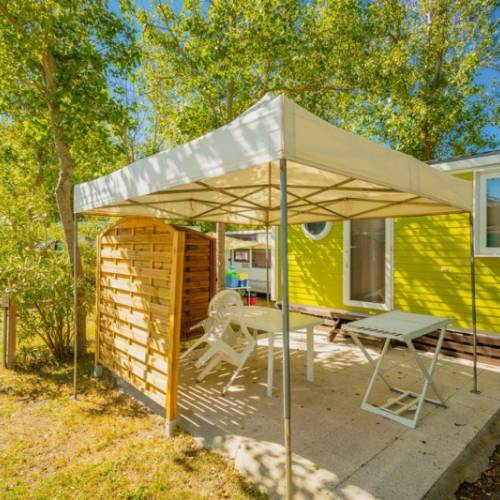 Location mobil home climatise 2 personnes a Marseillan Plage