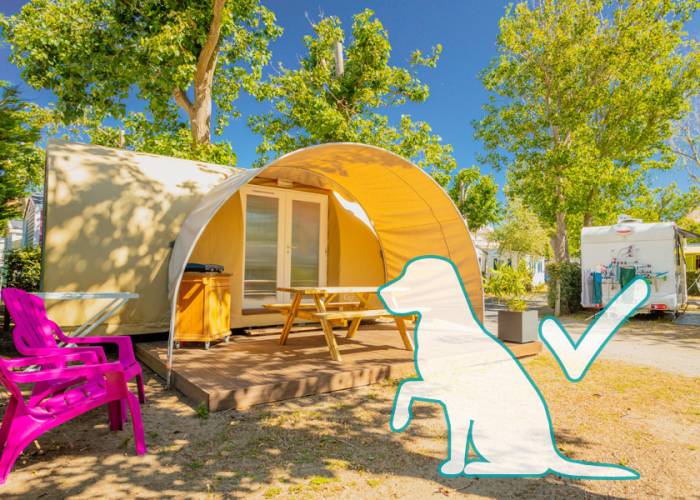 Tente aménagée à Marseillan Plage